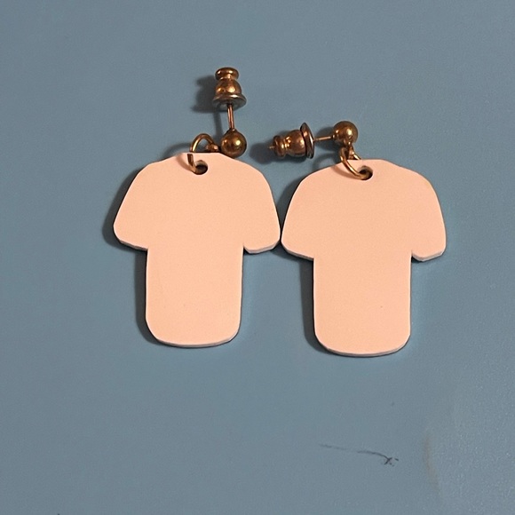 Drew Brees Jersey Post Hanging Earrings - Picture 3 of 3